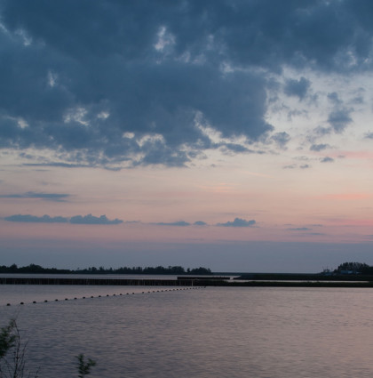 Timelapse zonsondergang Lauwersmeer